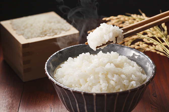 Tasty white rice