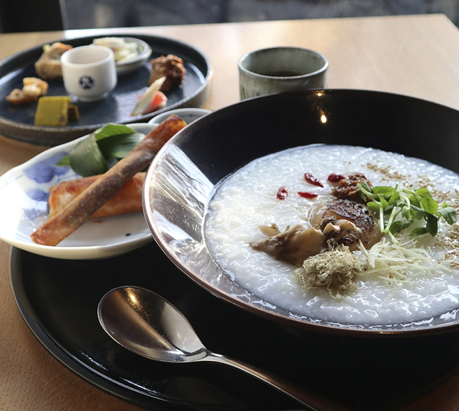 温活!薬膳ランチ ~もろみほたての中華粥~