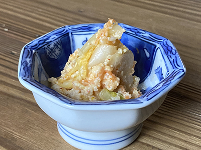 白菜とにんじんのみりん粕漬け（柚子風味）